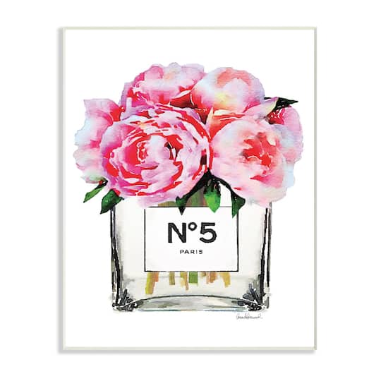 Stupell Industries Glam Pink Peony Arrangement Wall Plaque